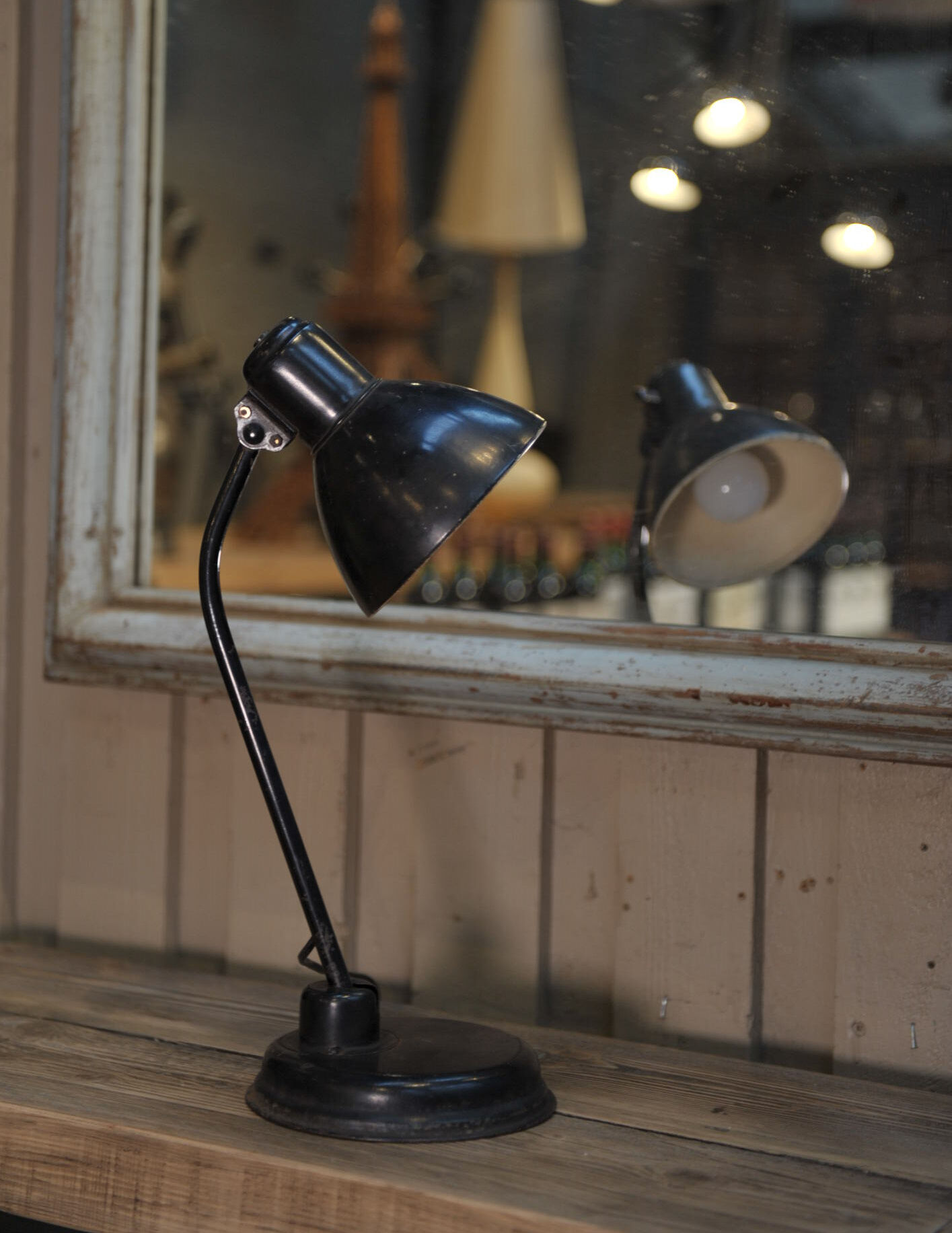 Old articulated office lamp 1950