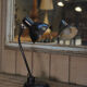 Old articulated office lamp 1950