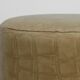 Vintage French Stool in Faux Leather and Wood, 1960