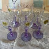 Vintage Lilac crystal cups