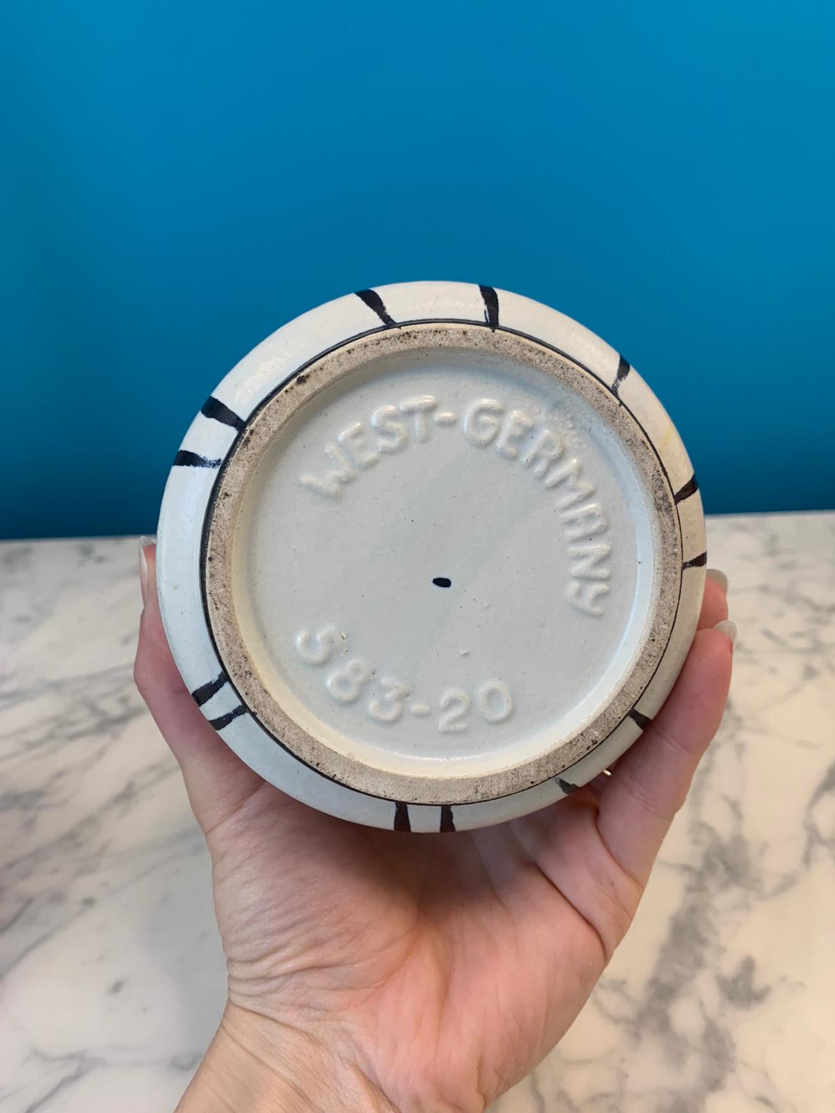 Colored ceramic vase