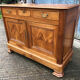 Antique low sideboard in solid cherry wood