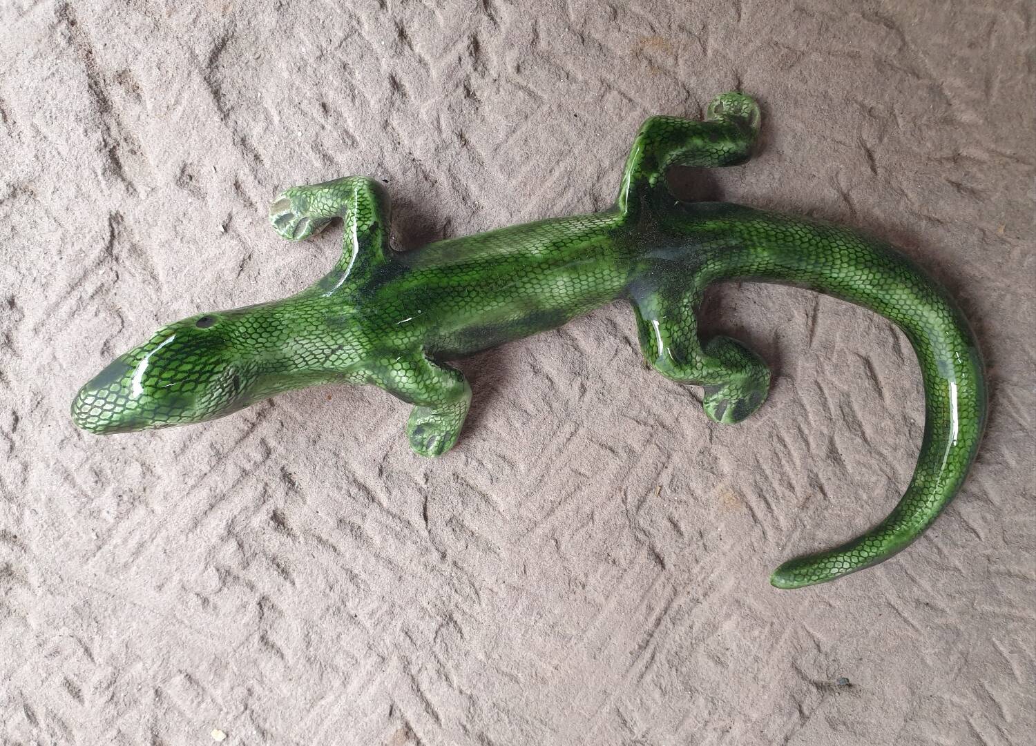 Salamander Lizard Vintage Glazed Ceramic