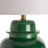 Base lamp jar temple green