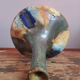 Single-flower vase in stoneware signed Edgard Aubry, Art Deco ceramic work.