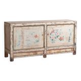 Ancien buffet blanc à motifs floraux (c.1900) #11