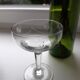 Lot of 6 mismatched crystal champagne glasses early 20th century