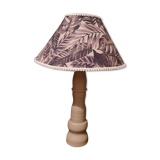 Lamp foot wood cabinetmaker color pepper abbat day jungle fabrics beige and black