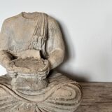 Bouddha acéphale en pierre XXe