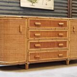 Rattan sideboard, year 70