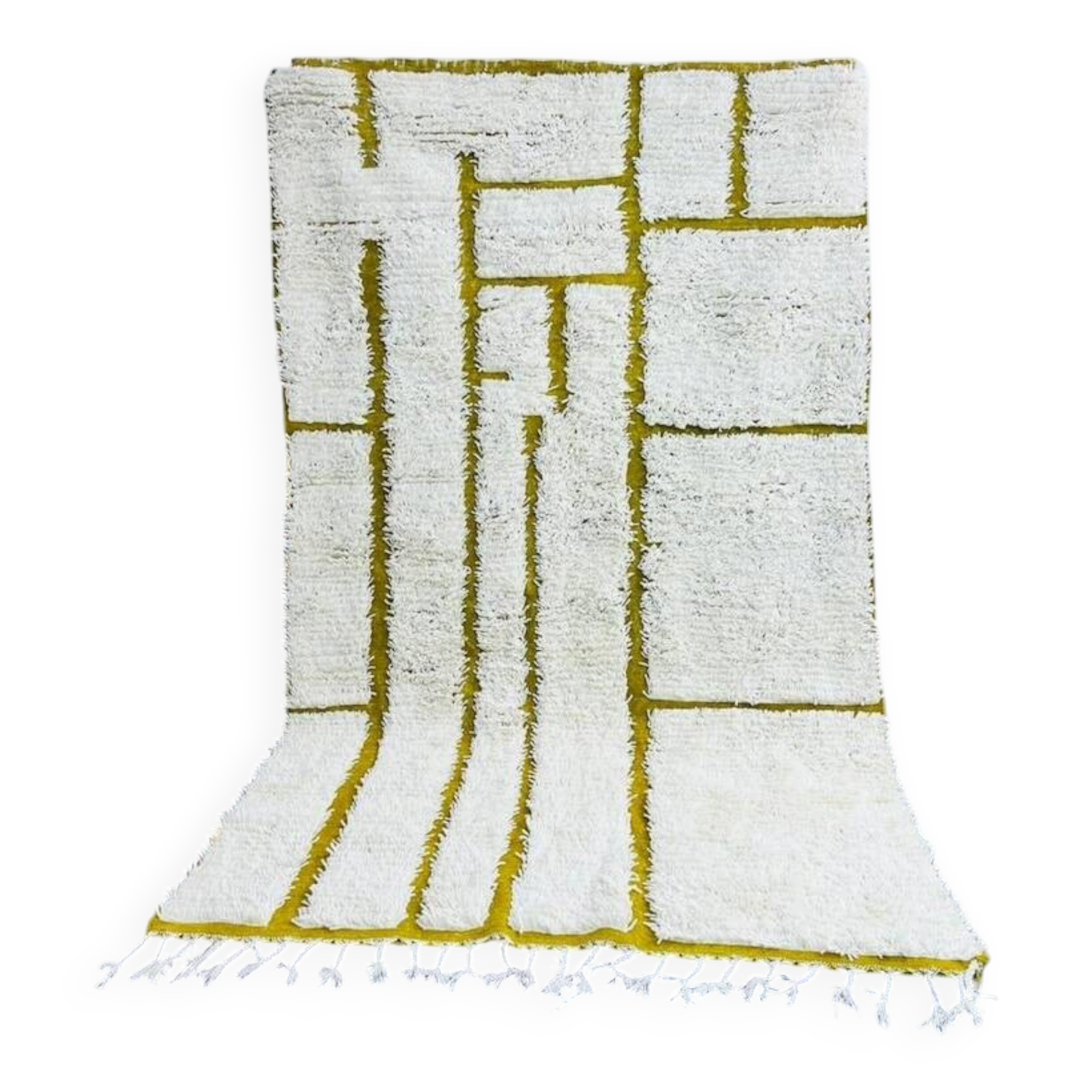 Handmade pure wool rug, size 150/250 cm.