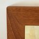 Miroir 50 x 50 cm. Cadre bois exotique