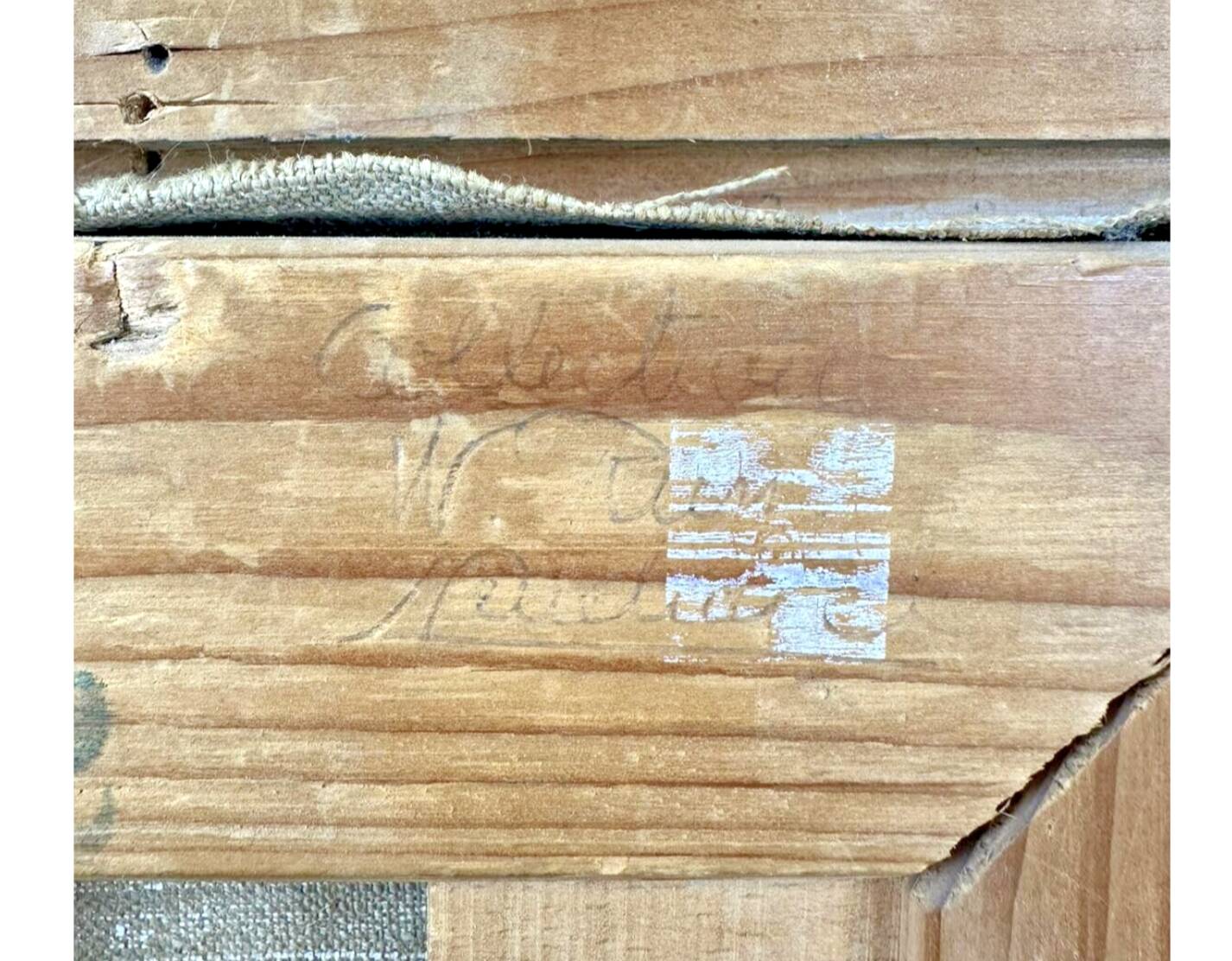 Oil on canvas of a portrait "Mr. Veillon"