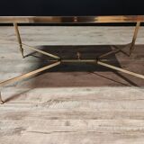 Brass table in neo classical style