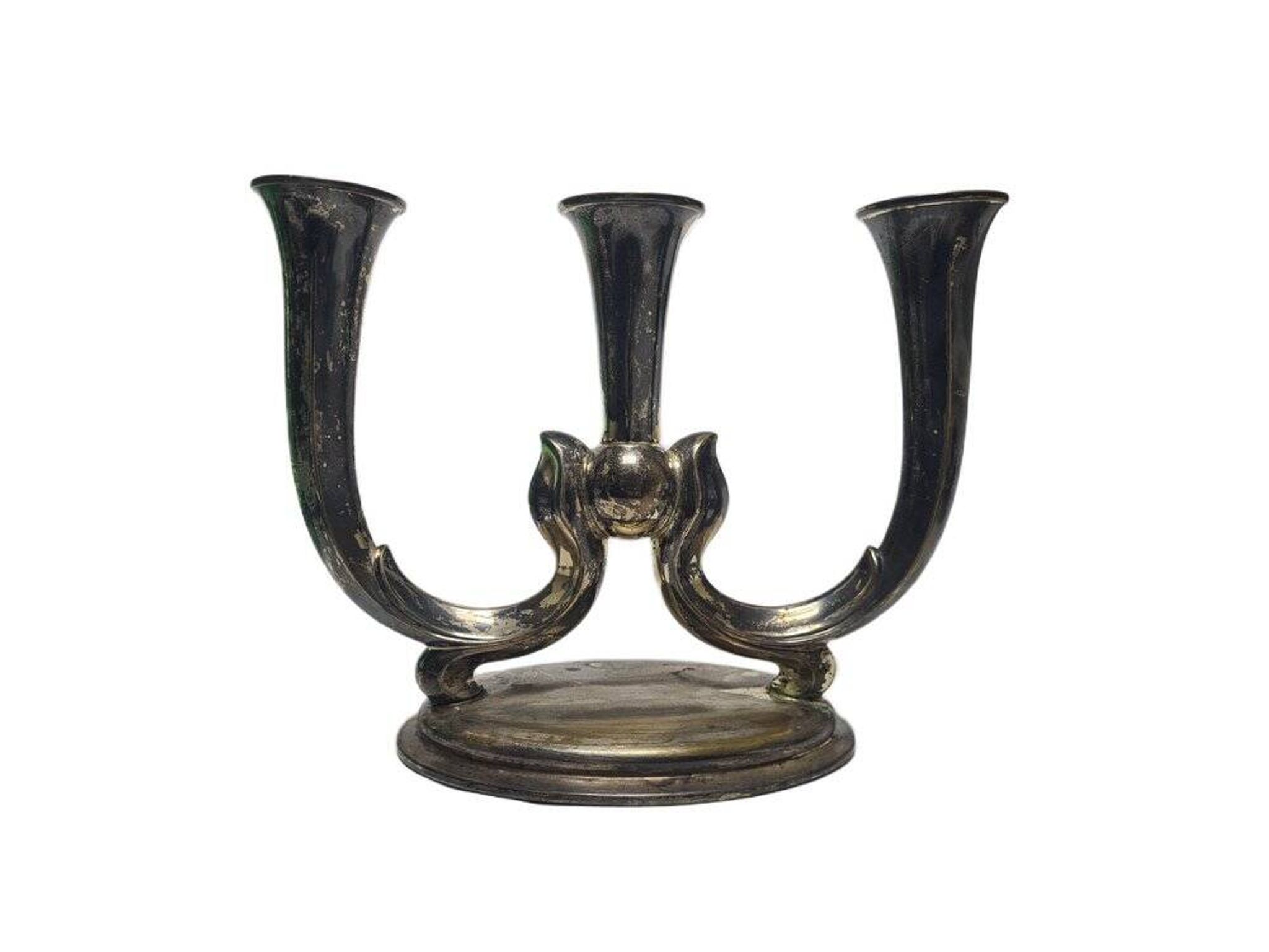 Art Deco three-armed candleholder, Germany, 1950s