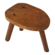 Rustic Wooden tripod Stool, France 1920s