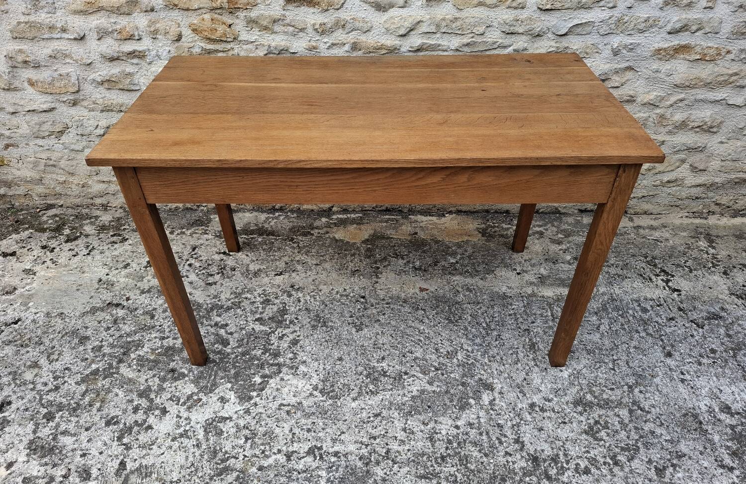 Oak farmhouse table 129 cm x 68 cm