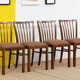 Série de 4 chaises scandinaves vintage