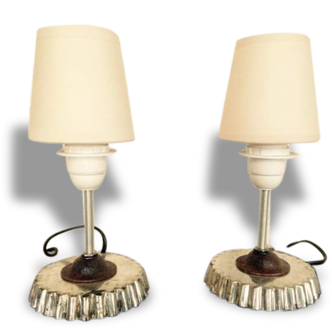 Vintage bedside lamps