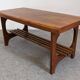 Scandinavian teak coffee table with magazine rack, Sweden circa 1960.