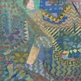 Post-pointillist painting, 60's signed M. d'Estienny