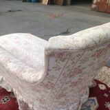 Ensemble méridienne et fauteuil crapaud Napoléon III