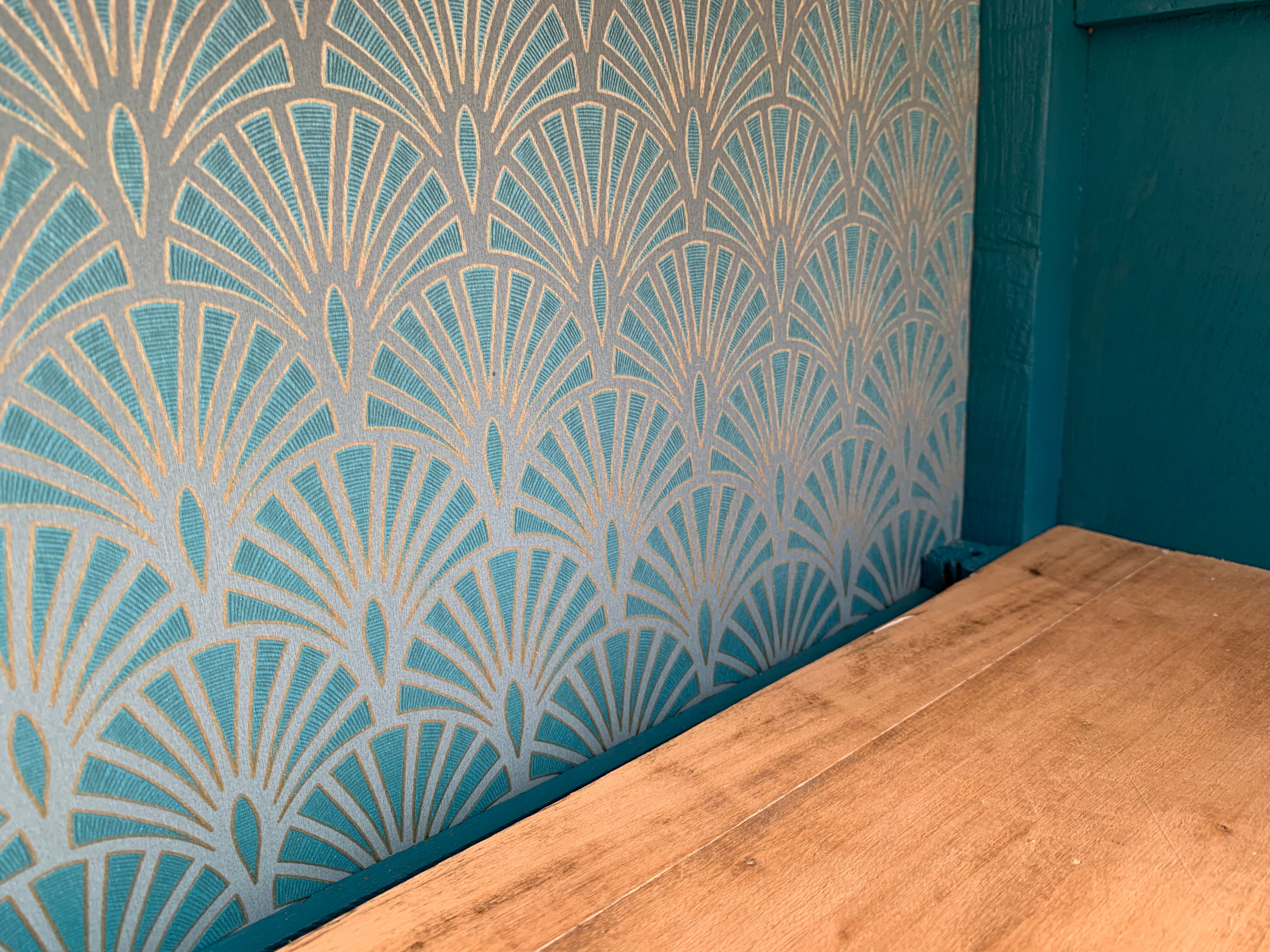 Glass-glazed Parisian wardrobe 1930