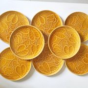 8 Sarreguemines slip plates