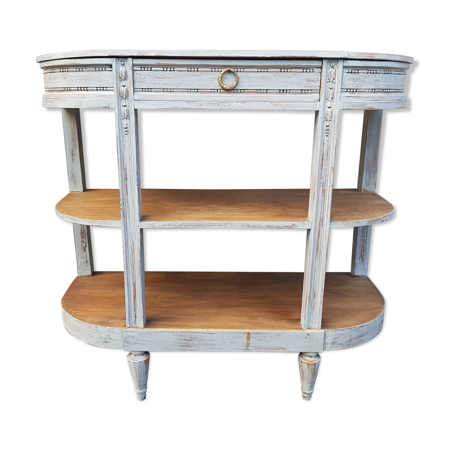 3-plate Gustavian-style curved console
