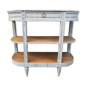 3-plate Gustavian-style curved console