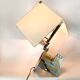 Large Geometrical table lamp by Lumica, Spain, 1970s