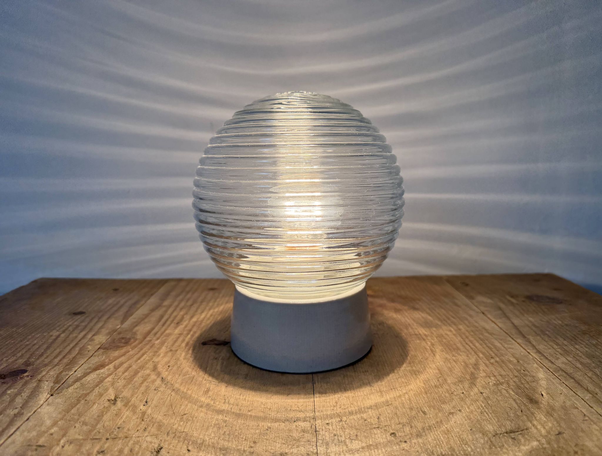 Vintage White Porcelain Ceiling Light, 1970s