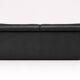1970’s Vintage Italian design black leather sofa from PelleRossi