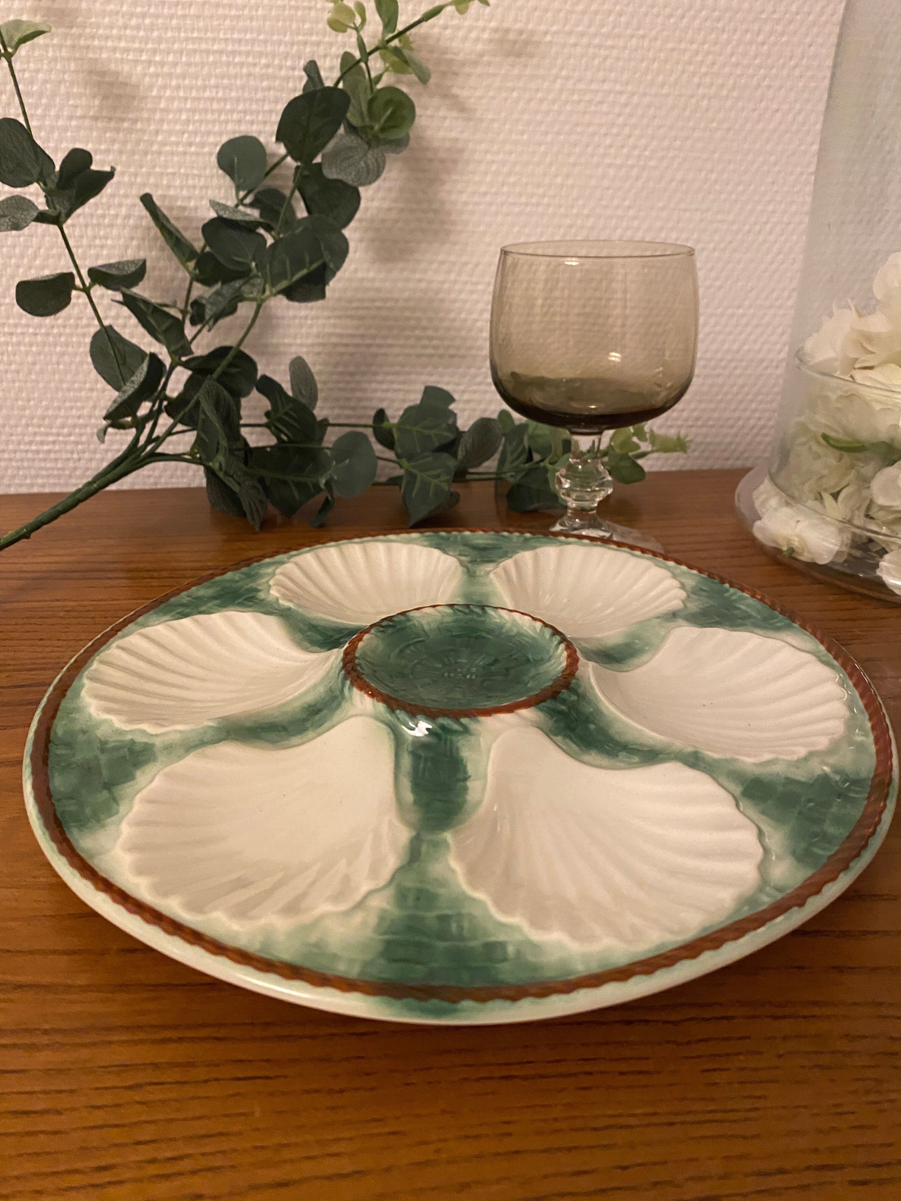 Set de 4 assiettes à huîtres Longchamp