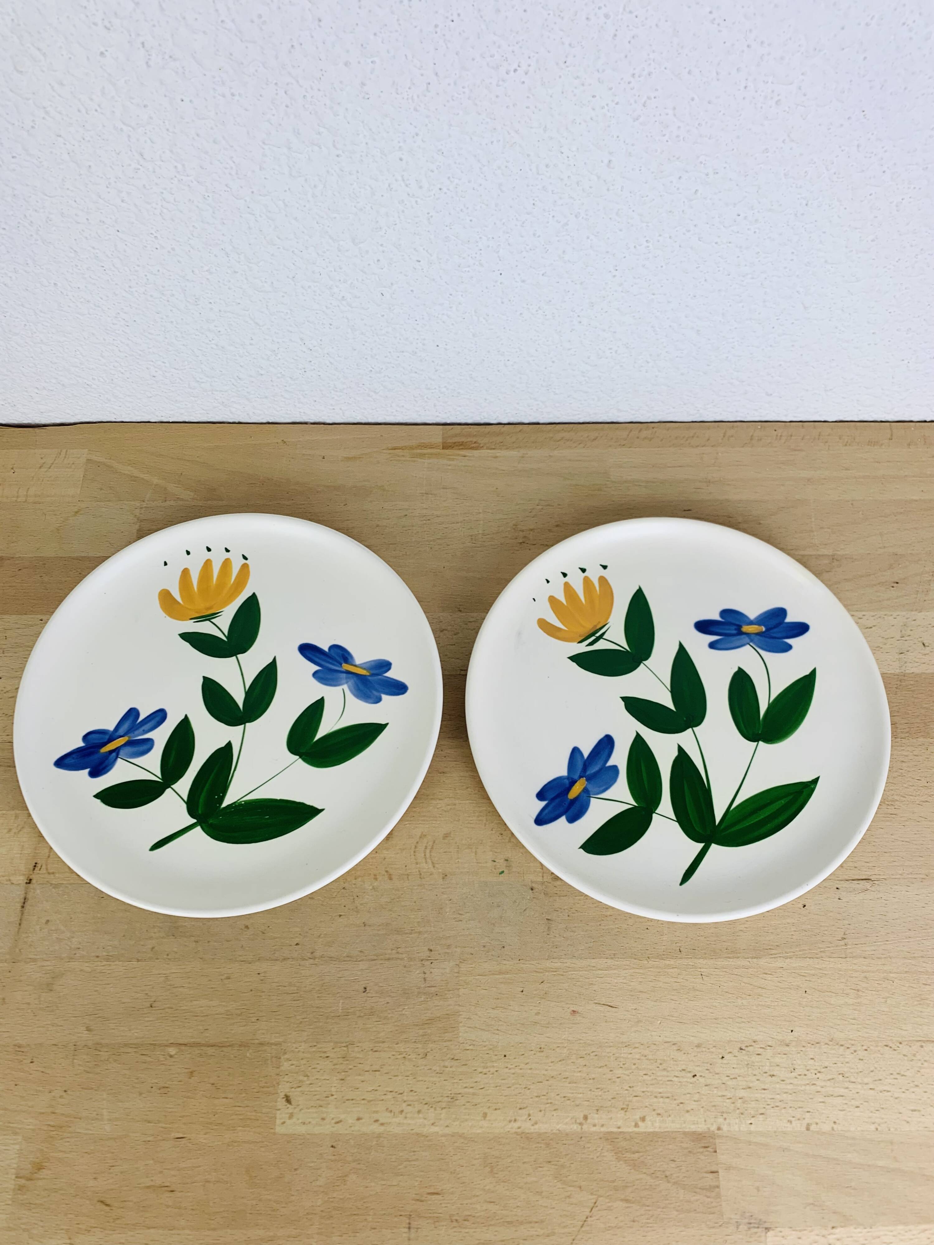 3 vintage ceramic dishes and pitcher from the 50s Poteries du Marais