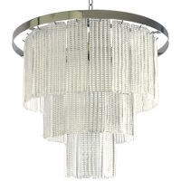 Diamond strips”listelli” murano glass belt chandelier