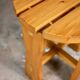70s pine stool