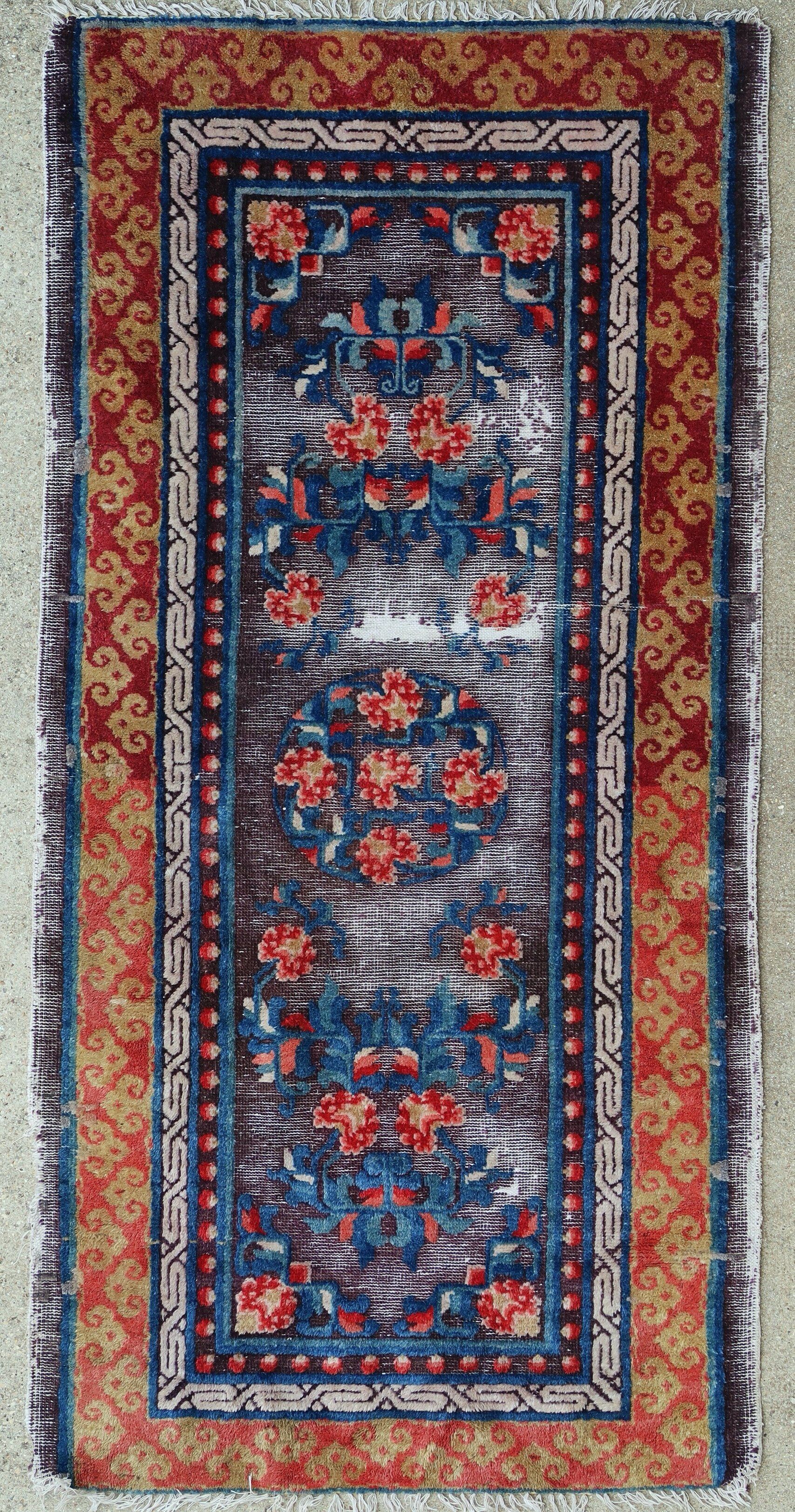 Chinese rug 1850 160 X 80 cm