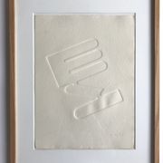 Estampe signée et numérotée de Jean Legros, Relief géométrique I, 1972