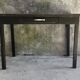 Metal table with drawer, industrial or military.