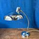 Vintage chrome desk lamp by Giovanni Michelucci for Lariolux