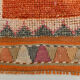 3x11 Peach Orange Handmade Wool Runner Rug, 95x337Cm