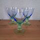 3 verres Bormioli Rocco Bahia années 80