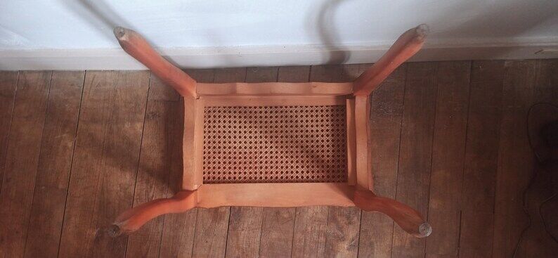 Side table in wooden and canning