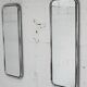 Pair of 70s tubular mirrors, chrome steel