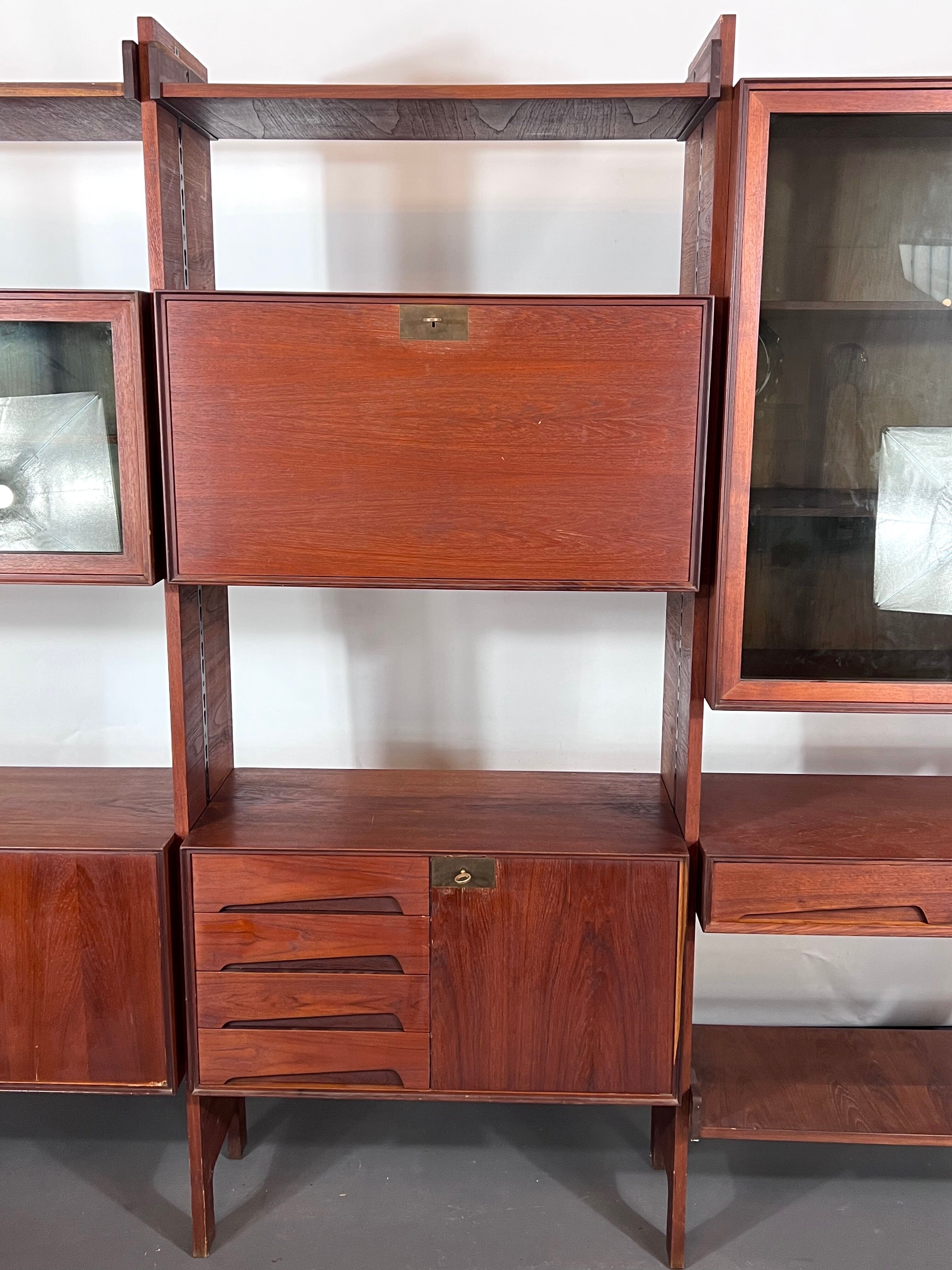 Mid-Century Modular Bookcase by Edmondo Palutari for Dassi, Italy, 1950s