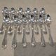12 silver-plated coffee spoons, Christofle Vendome, 13.6 cm