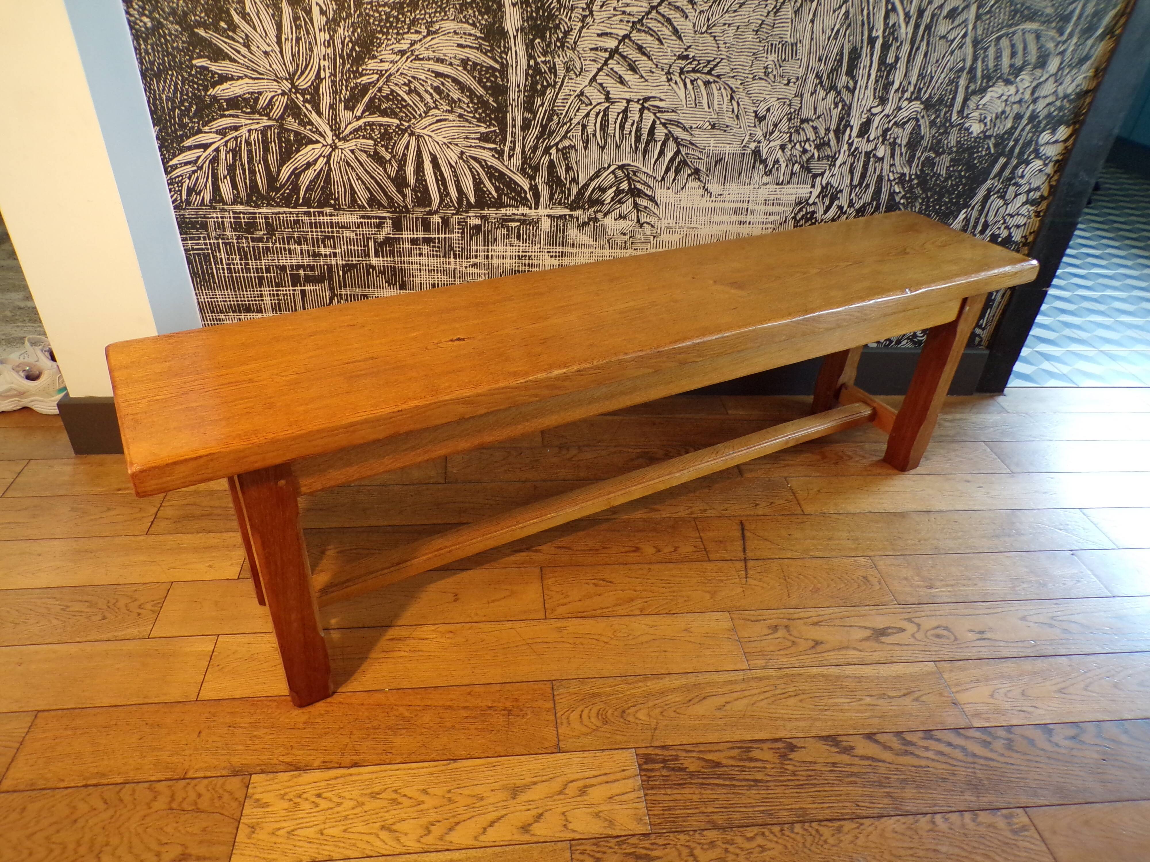 Old Lorraine oak bench
