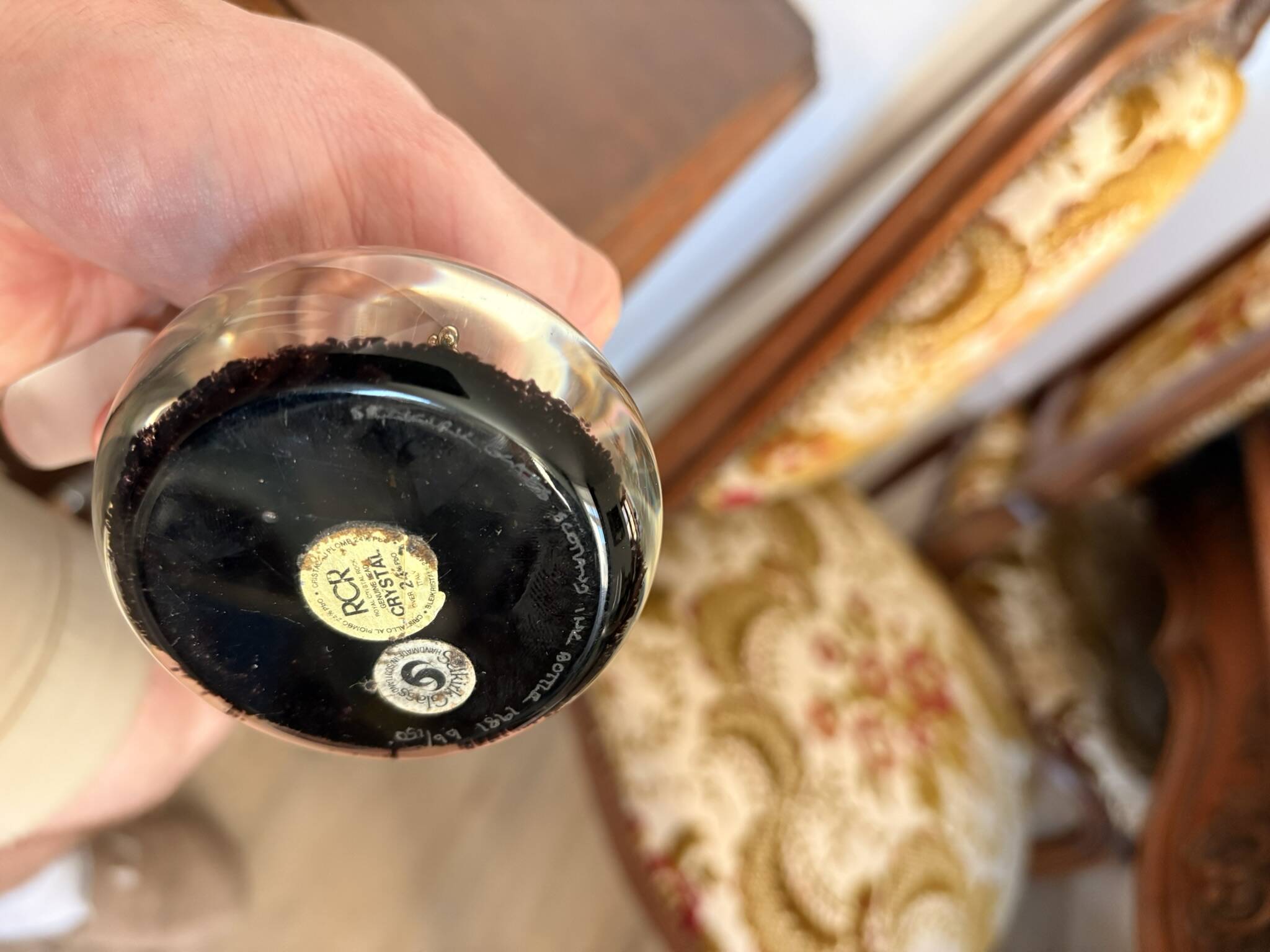 Inkwell Bottle Perfume Paperweight Scotland Selkirk Glass 66/150