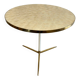 Capiz shell side table with a brass base by Vereinigte Werkstätten Munich, Germany, 1960s.